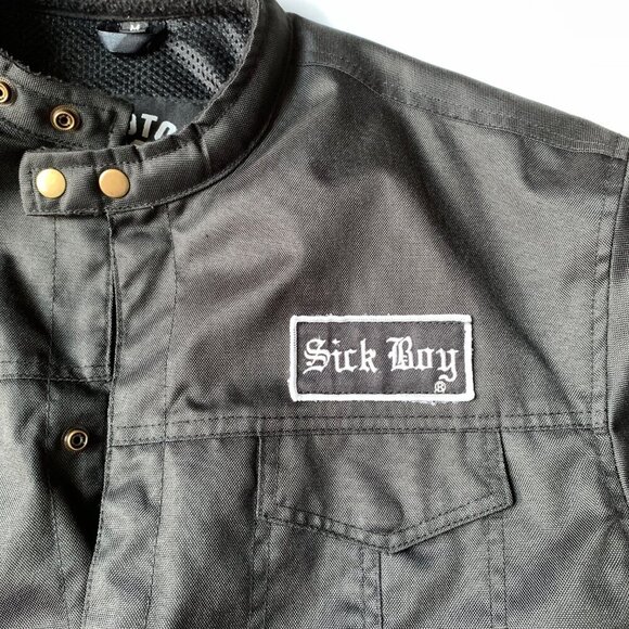 Sick Boy Motorcycles Short Sleeve Black Riding Jacket Shirt - Picture 5 of 9